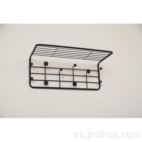 perchero de metal multifunción de pared